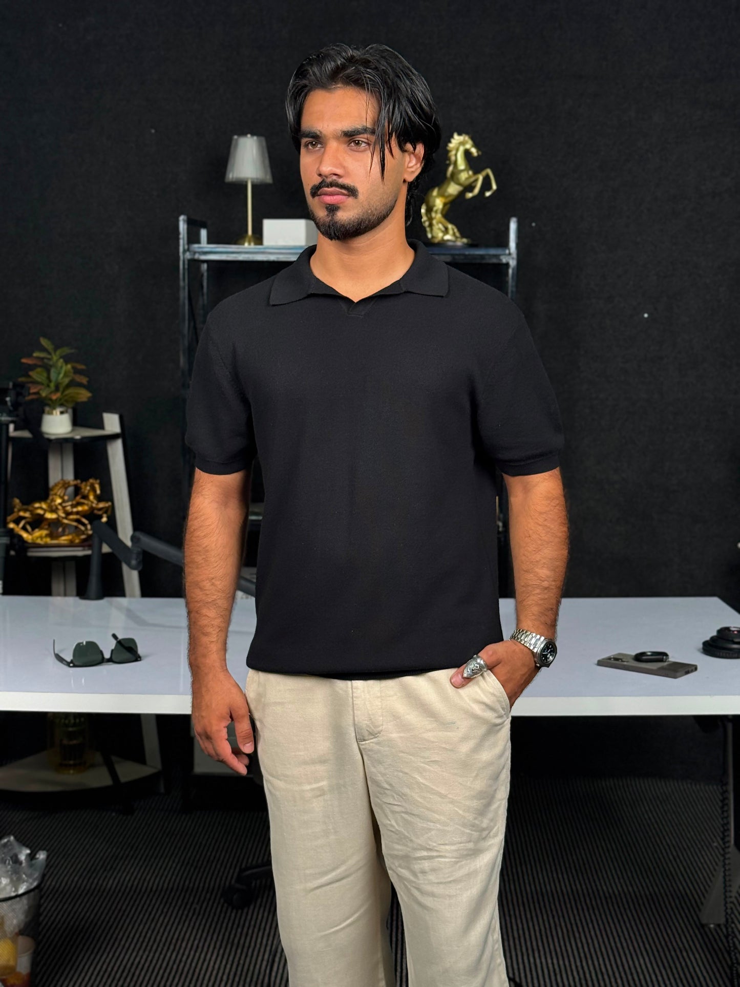 THE SEINA SHORT SLEEVE POLO