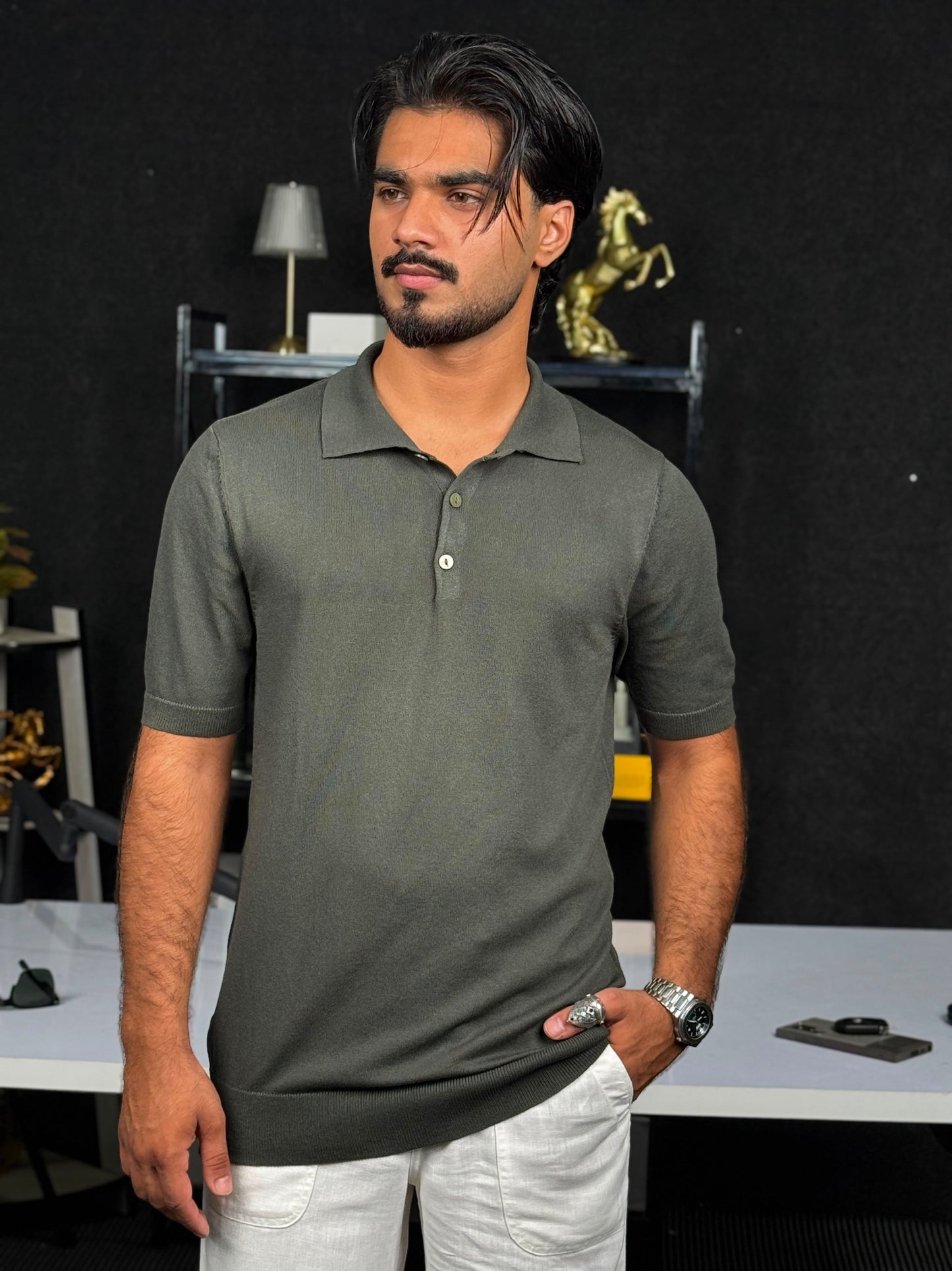 THE SEINA SHORT SLEEVE POLO