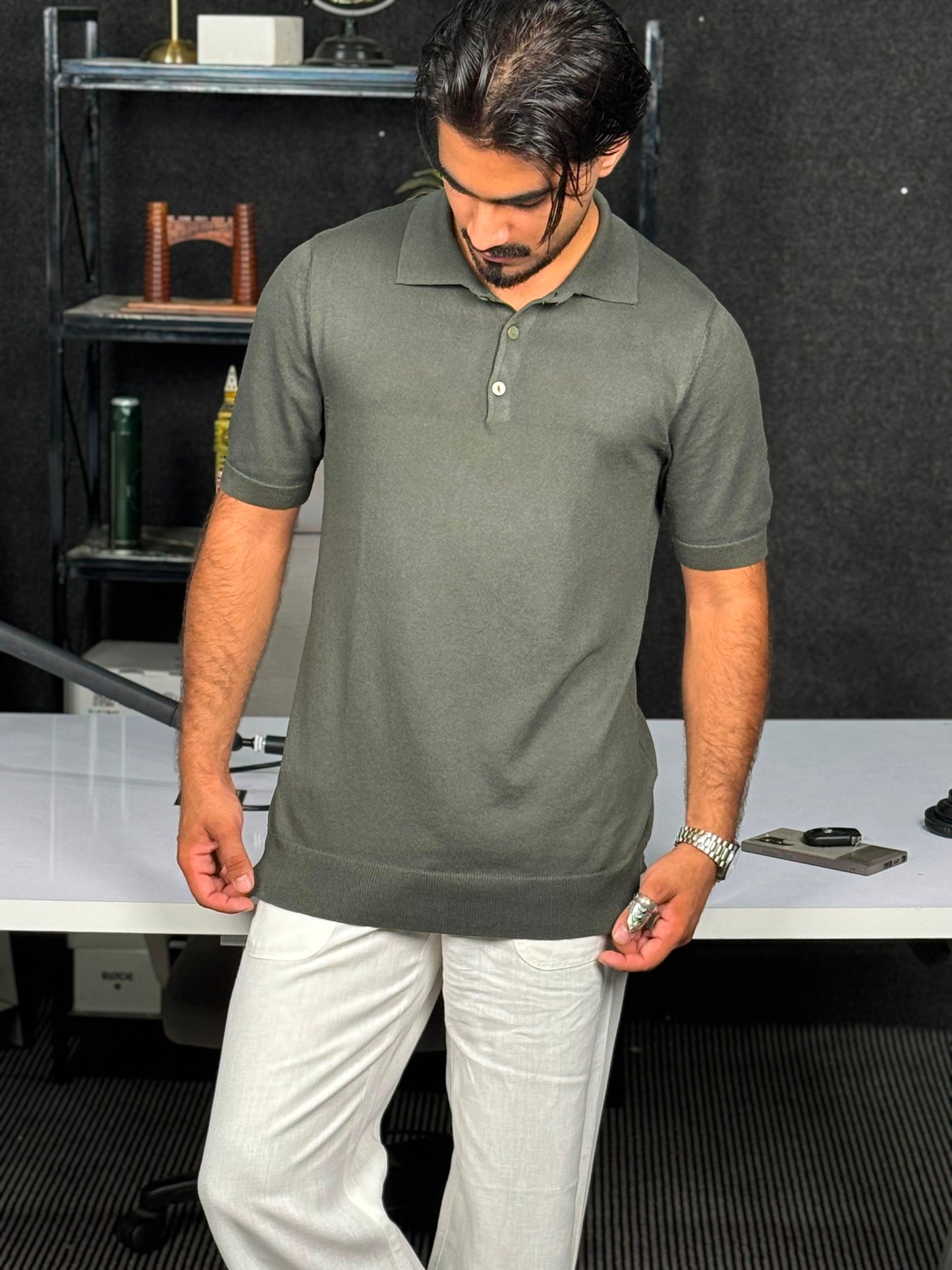 THE SEINA SHORT SLEEVE POLO