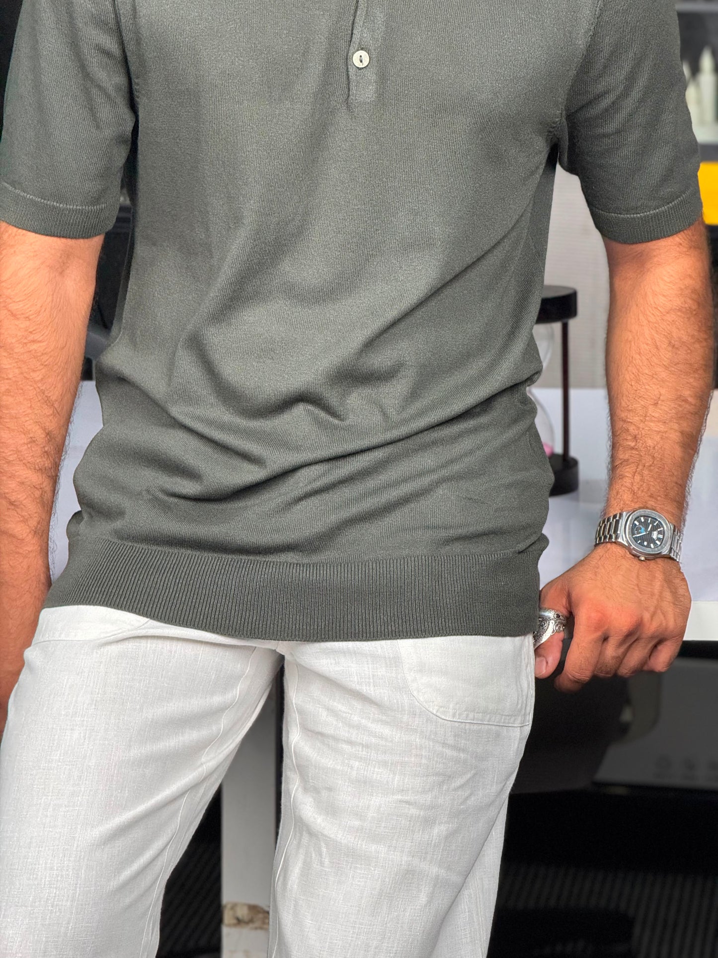 THE SEINA SHORT SLEEVE POLO